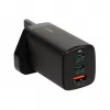 iBOX C-65 preto, carregador universal GaN 65 W com ficha UK