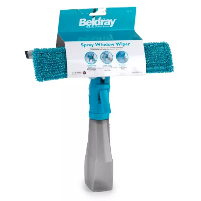 Limpeza de janelas 2-em-1 Spray Beldray LA024275TQEU7 – ferramenta de pulverização e rodo