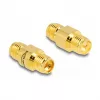 Adaptador DeLOCK RP-SMA fêmea para SMA fêmea 8 mm de diâmetro 17,1 mm de largura