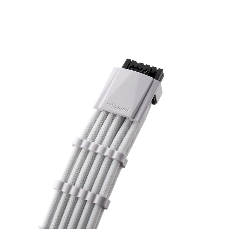 Cabo de alimentação CableMod RT-Series Pro ModMesh 12VHPWR para 3× PCIe CM-PRTS-16P3-N60KW 60 cm branco