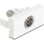 Delock 90844 módulo Easy 45 IEC fêmea para F fêmea, branco