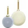 Conjunto de frigideiras GreenPan CC008484-001, alumínio, 20 cm + 26 cm, azul/verde