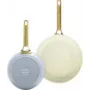 Conjunto de frigideiras GreenPan CC008484-001, alumínio, 20 cm + 26 cm, azul/verde