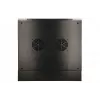Armário Rackmount Extralink 6U 600x600 AZH preto montado na parede, basculante