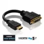 Cabo adaptador PureLink Basic+ HDMI / DVI, dourado, HDMI macho A / DVI-D fêmea 24+1 pinos, 0,1 m