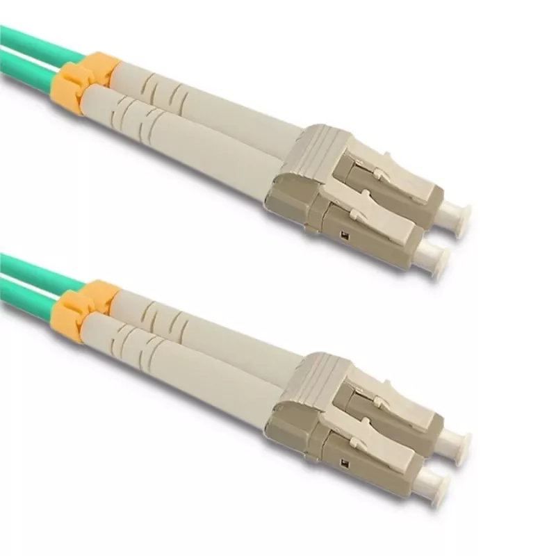 Cabo de fibra ótica Qoltec 54082 LC OM3 20 m aqua
