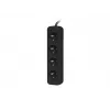 Extensão de energia Lanberg PS0-04E-0100-IEC-BK 1 m 4 tomadas AC interior preto