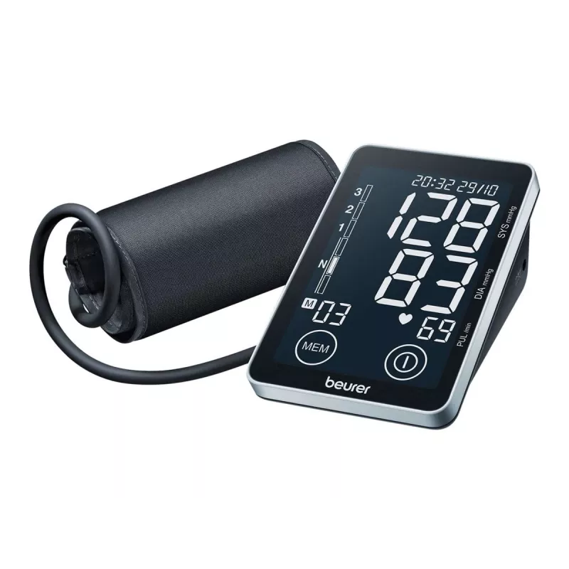 Beurer BM 58 medidor de tensão arterial de braço (65516), deteção de arritmia, interface USB para PC, preto