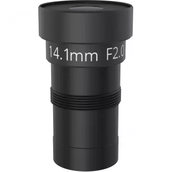 Objetiva para câmara de segurança AXIS 03140-001 – distância focal 14,1 mm, ângulo de visão horizontal 31°, preto