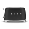 Torradeira Smeg 50's Style TSF01BLMEU 2 fatias preto aço inoxidável