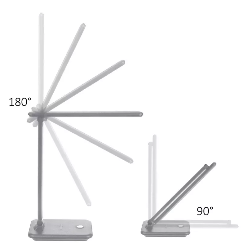 Candeeiro de secretária LED MACLEAN MCE614W 9 W, branco, inclinável e regulável