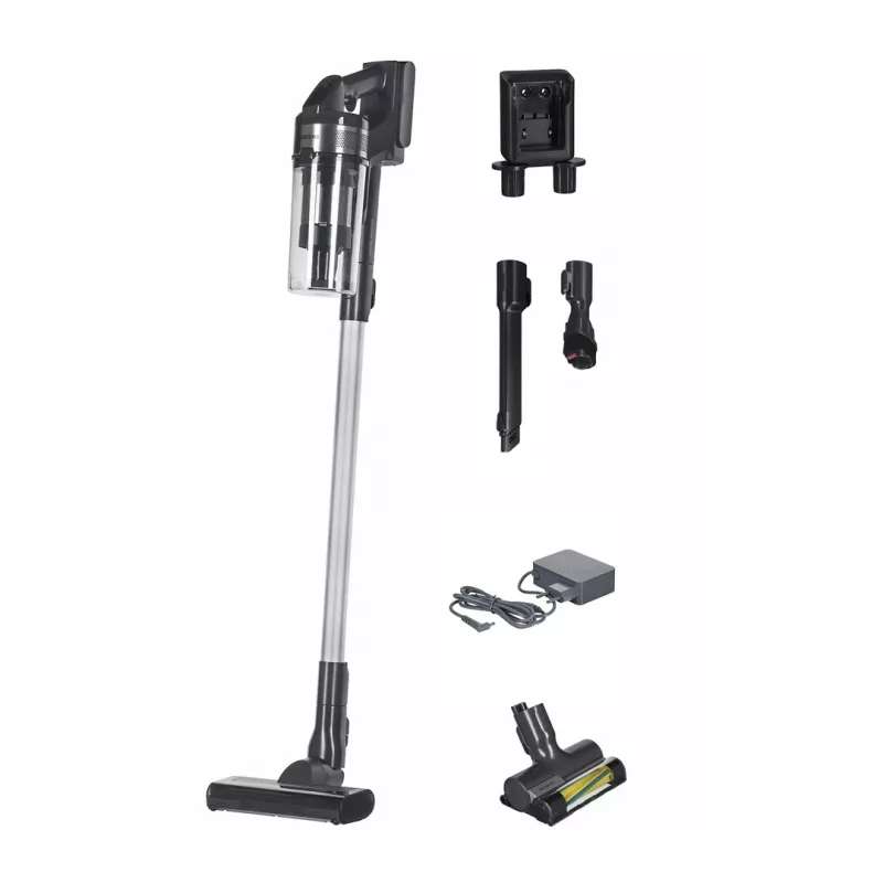 Aspirador vertical Samsung VS15A60AGR5/aspirador elétrico 2 em 1 aspirador vertical bateria seco HEPA sem saco 150 W prateado