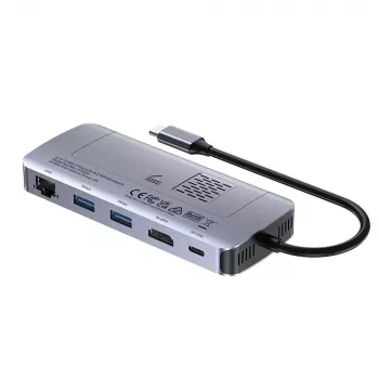 Hub ativo UNITEK USB-C 10GBPS, M.2, HDMI, PD 100W