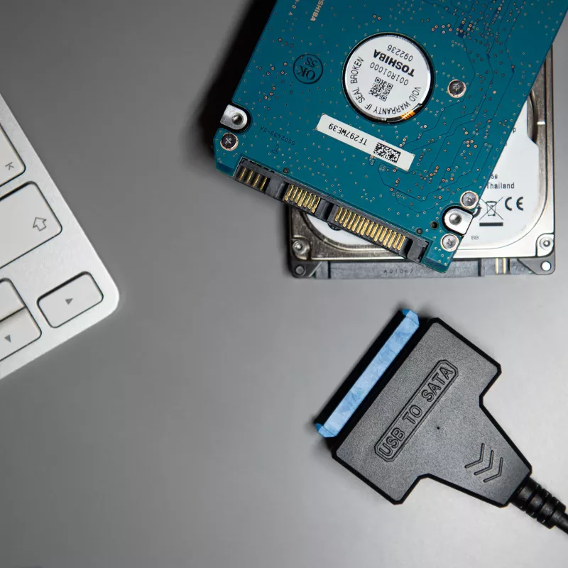 Cabo adaptador SATA para USB-A 3.0 Akyga AK-CA-86 para unidades de 2,5 polegadas, 0,3 m, preto
