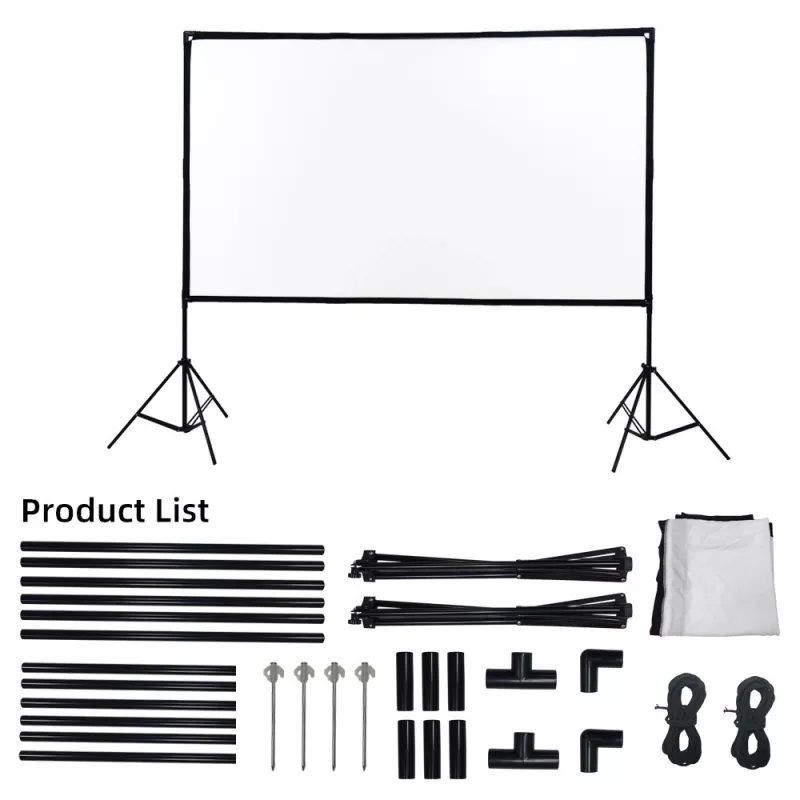 Tela de projeção dobrável Extralink 100 PSF-100, 16:9, 220x125cm, branco