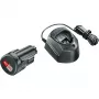 Conjunto de bateria e carregador Bosch 1 600 A01 L3D para ferramentas sem fios
