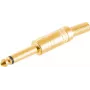 Ficha mono 6,3 mm ShiverPeaks 50600-G – ficha de áudio de metal banhada a ouro
