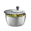 Centrífuga de salada GEFU Rotare aço inoxidável, acionamento por manivela, 3 L, caixa em aço inoxidável, redonda