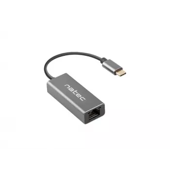 NATEC Cricket USB 3.2 Gen 1 Type-C cinzento hub Ethernet 1000 Mbit/s