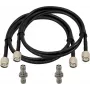Cabo de antena coaxial Omnitronic TNC-Set 10 m, ficha–conector fêmea TNC, 10 metros