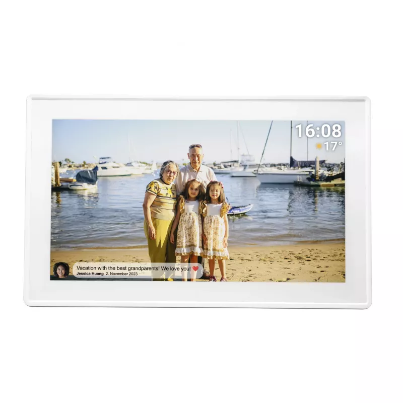 Denver PFF-1515W moldura digital branco 39,6 cm (15,6 polegadas) ecrã tátil Wi-Fi