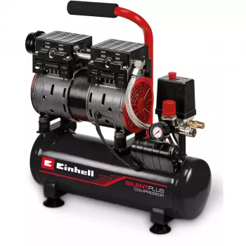 Compressor TE-AC 110/6 Silent Plus (preto/vermelho, 550 W)