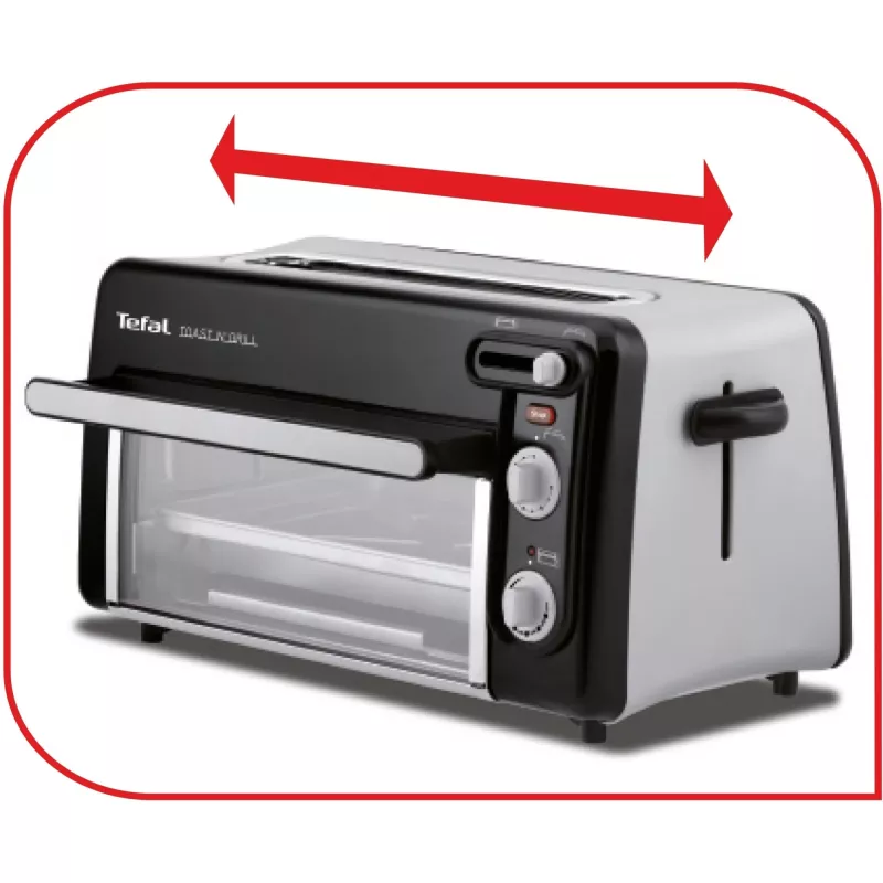 Torradeira Tefal TL6008 2 fatias 1300 W alumínio preto