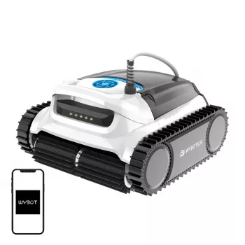 Robô de limpeza de piscina com fios Wybot M1C com potência de aspiração eficiente e navegação simples