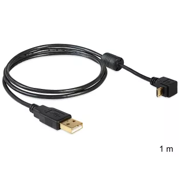 Cabo USB DeLOCK USB 2.0 1 m Micro-USB B preto