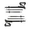 Bastões de trekking Leki Sherpa FX ajustáveis 120–140 cm, preto