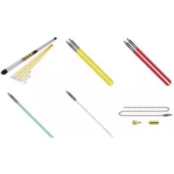 Haste de tração de cabos c.k tools MightyRod PRO 1 m 7 mm Ø, conjunto de 2