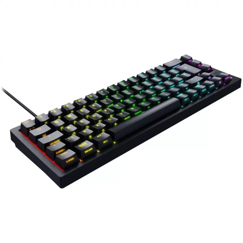 Teclado compacto CHERRY K5V2 Gaming USB QWERTY inglês preto 67 teclas RGB LED