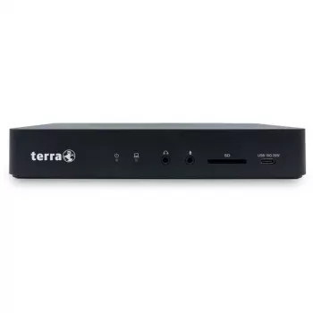 Docking station/replicador de portas para portátil TERRA 1480375 com fios USB 3.2 Gen 1 (3.1 Gen 1) Type-C preto