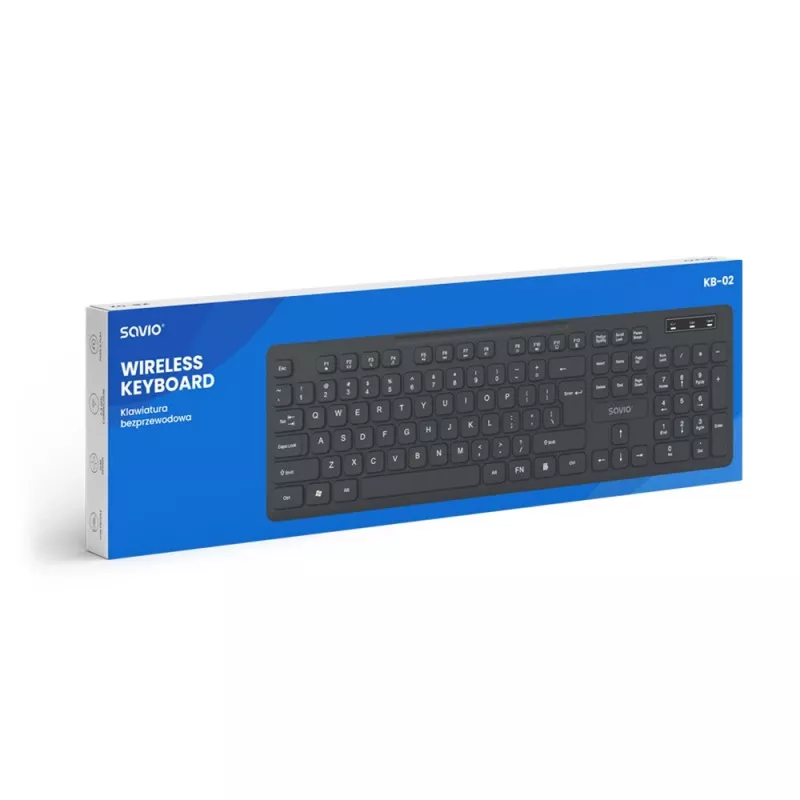 Savio KB-02 teclado Home/Office USB QWERTY preto