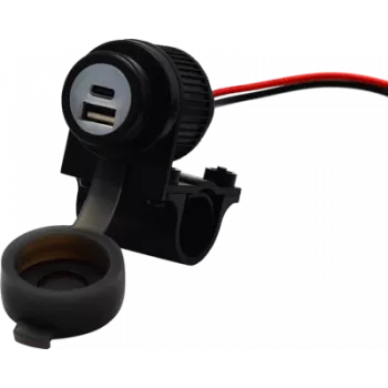 Tomada USB A+C Albrecht Duo mota 12/24V (73701)