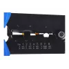 Alicate de cravar Alantec NI040 para fichas RJ-45, construção em aço, punhos em plástico, preto/azul