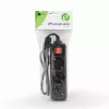Extensão de alimentação Gembird EG-PSU3-01 0,6 m 3 saídas AC interior preto