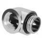 Adaptador Barrow 90° G1/4 macho para G1/4 fêmea, aço inoxidável (TDWT90-B01 SS)
