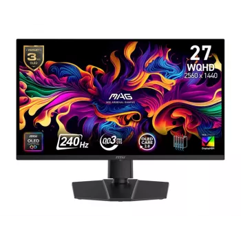 Monitor | MSI | MAG 273QP QD-OLED X24 | 26,5 | Gaming | Mate | Painel QD-OLED | 2560x1440 | 16:9 | 240Hz | 0,03 ms | Cor preto | MAG273QPQD-OLEDX24