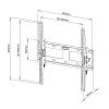 Techly suporte de parede 23-55