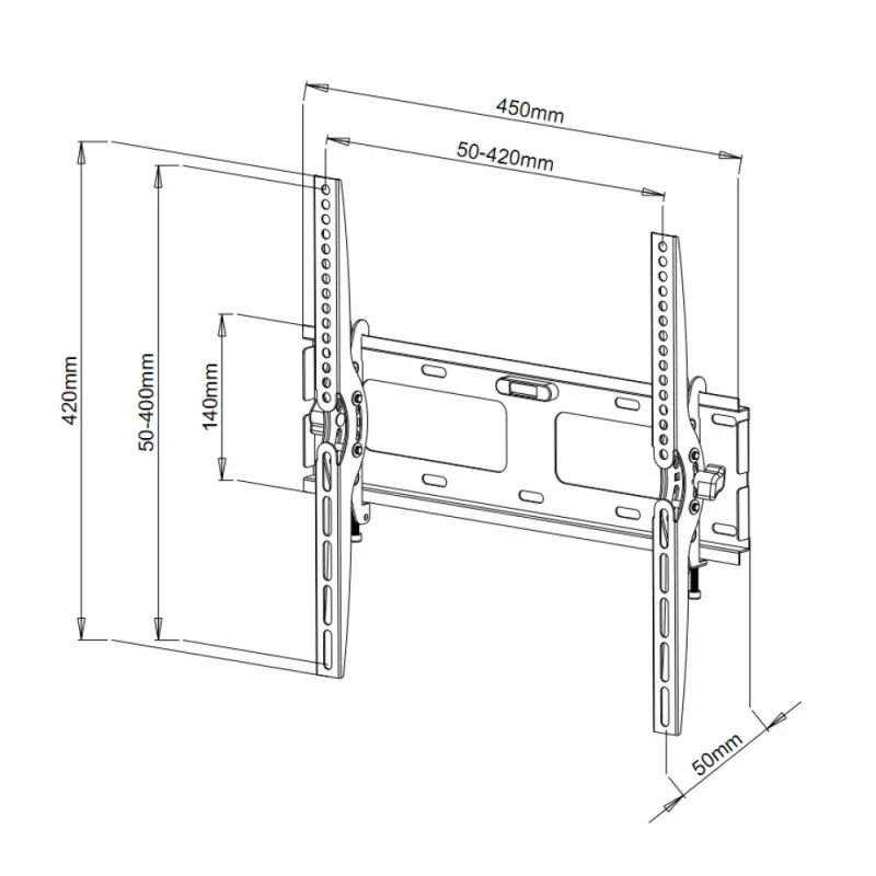 Techly suporte de parede 23-55