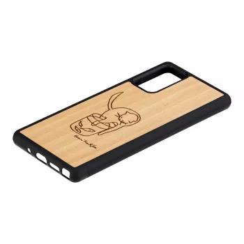 Capa protetora Man and Wood para Samsung Galaxy Note 20 com estampa de gatos e peixes