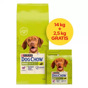 PURINA Dog Chow Adult Lamb - alimento seco para cães - 14 + 2,5 kg