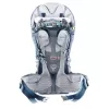 Mochila de transporte de bebé Deuter Kid Comfort Pro, azul, poliamida, máx. 22 kg, proteção solar, bolso lateral