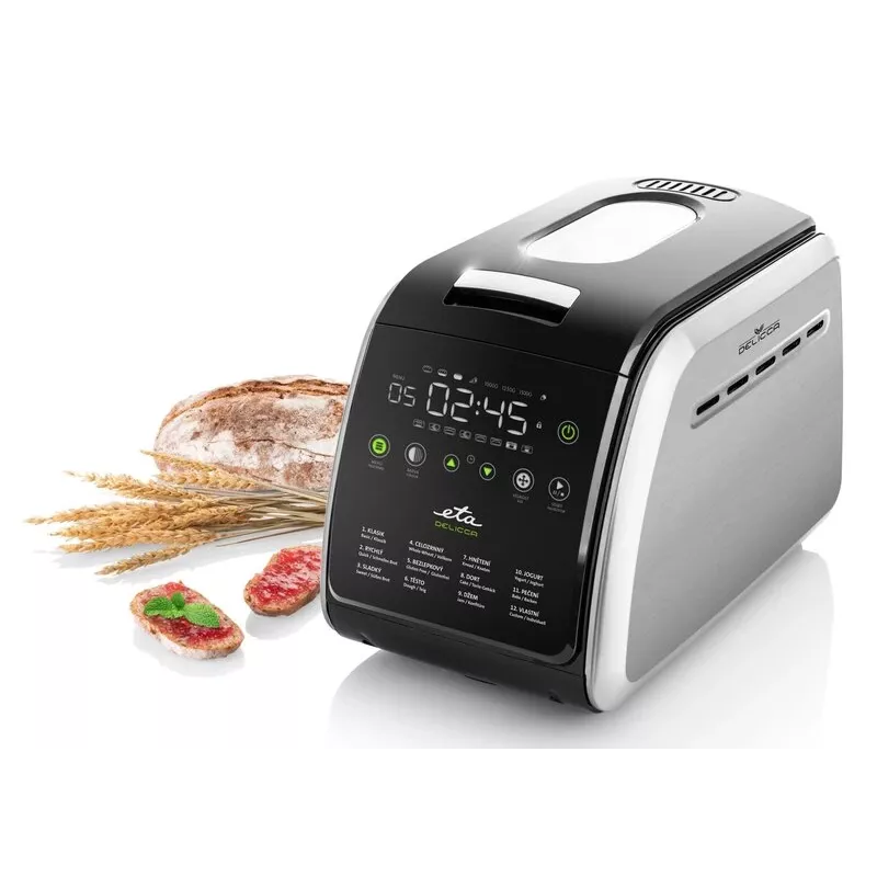 ETA | Máquina de fazer pão | Delicca II ETA714990030 | Potência 850 W | Programas 12 | Visor Sim | preto/aço inoxidável