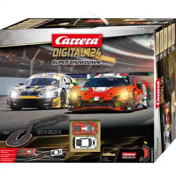 Pista de slotcar CARRERA DIGITAL 124 Super Showdown – sistema digital 1:24 escalável