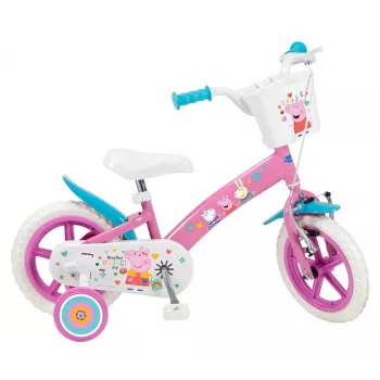 Bicicleta infantil Toimsa modelo 1195 Peppa Pig 12 polegadas rosa — roda de 12 polegadas, bicicleta infantil
