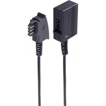 Extensão telefónica shiverpeaks®-BASIC-S, ficha TAE-F para conector fêmea TAE-F, 3,0 m (BS70203)