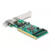 Placa PCI DeLOCK para 1 x RJ45 Gigabit LAN RTL Full-Height Low-Profile