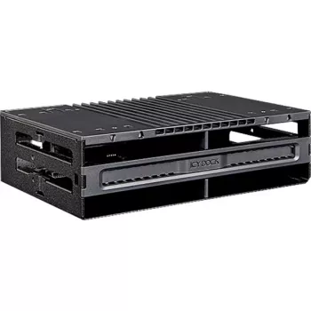 ICY DOCK - MB024SP-B - flexiDOCK moldura de troca sem bandeja para 4x 2,5 SAS/SATA SSD/HDD para baía de 5,25